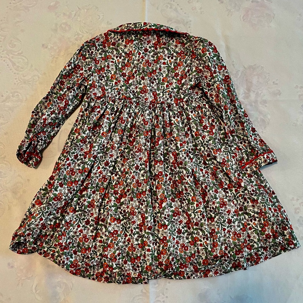 Rachel Riley Red and Green Floral Dress - Picture 4 of 4